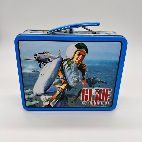 GI Joe Other - GI Joe Action Pilot Metal Tin Lunch Box